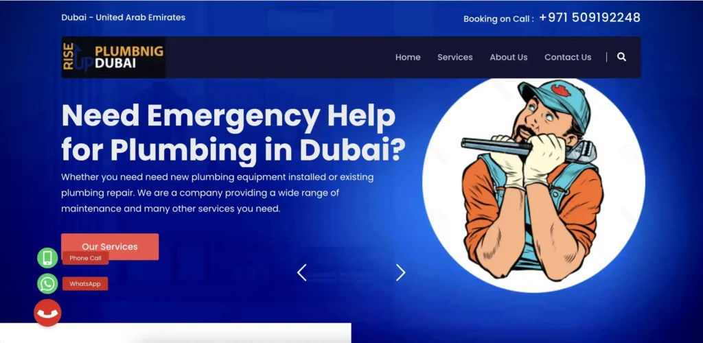 Rise Up Plumbing Dubai Plumbing Website